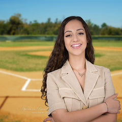 Lofaris Baseball Park Blue Sky Sports Photography Backdrop