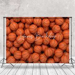 Lofaris Basket Balls Sports Backdrops For Cake Smash Photo