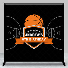 Lofaris Basketball Field Sport Custom 8th Birthday Backdrop