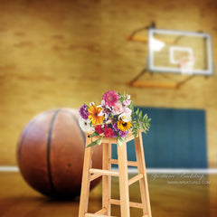 Lofaris Basketball Floor Court Bokeh Backdrop For Photo Booth