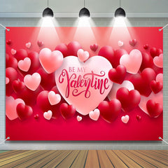 Lofaris Be My Valentine Repeat Heart Valentines Day Backdrop