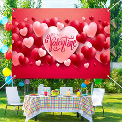 Lofaris Be My Valentine Repeat Heart Valentines Day Backdrop