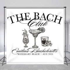 Lofaris Beach Club Cocktail Custom Bachelorette Backdrop