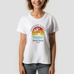 Lofaris Beach Cruise Retro Family Reunion Vacation T-Shirt