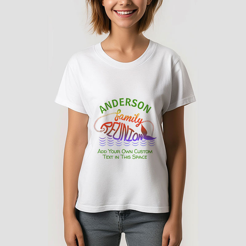 Lofaris Beach Family Reunion Fish Custom Name T-Shirt