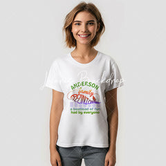 Lofaris Beach Fish Family Reunion Custom Name T-Shirt