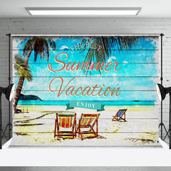 Lofaris Beach Retro Wooden Summer Vacation Party Backdrop