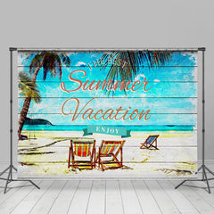 Lofaris Beach Retro Wooden Summer Vacation Party Backdrop