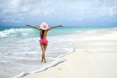 Lofaris Beach Sea Waves Summer Vacation Portrait Backdrop