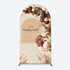 Lofaris Bearly Wait Boho Balloons Arch Baby Shower Backdrop