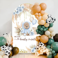 Lofaris Bearly Wait Cute Bear Boho Baby Shower Arch Backdrop