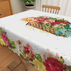 Lofaris Beautiful Bright Blooming Flowers Party Tablecloth