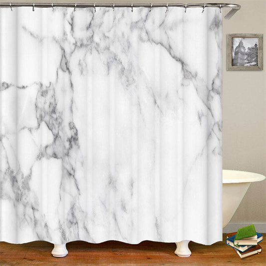 Marbled Rippled Shower Curtain Creative Home Decor Aesthetic