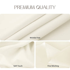 Lofaris Beige 180 GSM Polyester Round Banquet Tablecloth