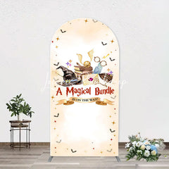 Lofaris Beige Magical Bundle Wizard Arch Baby Shower Backdrop