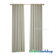 Lofaris Beige Waterproof Grommet Top Outdoor Curtains for Patio