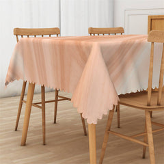 Lofaris Beige White Gradient Dining Room Square Tablecloth