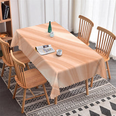 Lofaris Beige White Gradient Dining Room Square Tablecloth