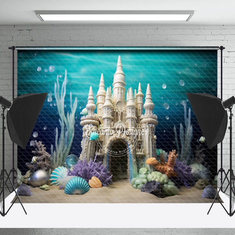 Lofaris Benthos White Castle Bubble Backdrop For Cake Smash