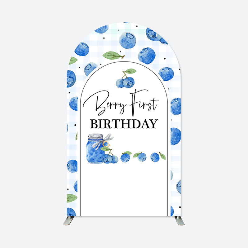 Lofaris Berry First Birthday Double Sided Arch Backdrop