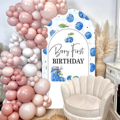 Lofaris Berry First Birthday Double Sided Arch Backdrop