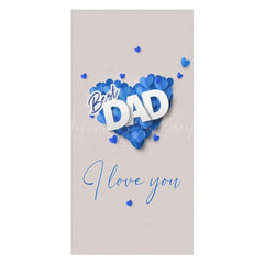 Lofaris Best Dad I Love You Custom Fathers Day Beach Towel