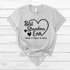 Lofaris Best Grandma Ever Custom Mothers Day Gift T-Shirt