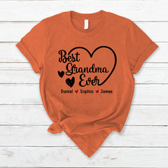 Lofaris Best Grandma Ever Custom Mothers Day Gift T-Shirt