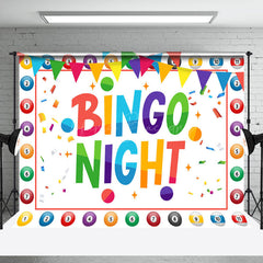 Lofaris Big Lottery Colorful Ball Bingo Night Party Backdrop