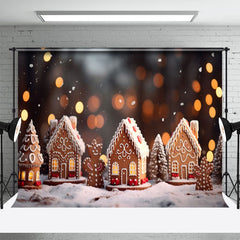 Lofaris Biscuit House Gingerbread Man Christmas Backdrop