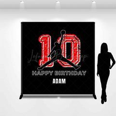 Lofaris Black Basketball Player Dunk 10th Birthday Backdrop