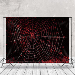 Lofaris Black Bloody Spider Web Halloween Theme Backdrop