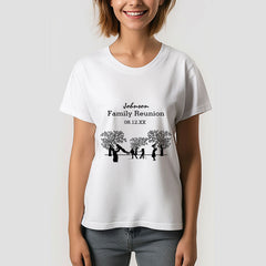 Lofaris Black Family Tree Reunion Party Custom T-Shirt