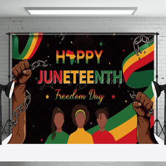 Lofaris Black Freedom Day Happy Juneteenth Party Backdrop