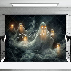 Lofaris Black Grim Reaper Skeleton Halloween Party Backdrop