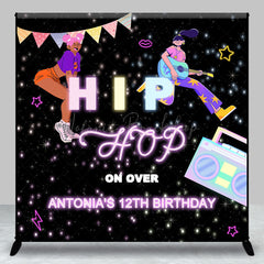 Lofaris Black Hiphop On Over Custom 12th Birthday Backdrop