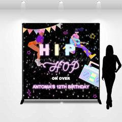 Lofaris Black Hiphop On Over Custom 12th Birthday Backdrop