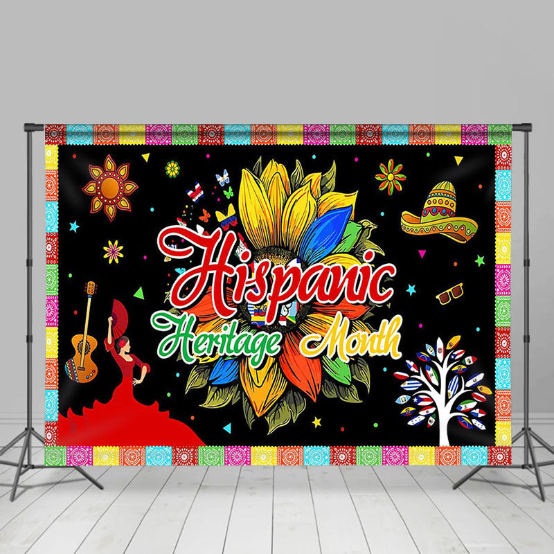 Lofaris Black Latin Culture Hispanic Heritage Month Backdrop