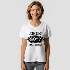 Lofaris Black Personalized Name Family Reunion Tee Shirt