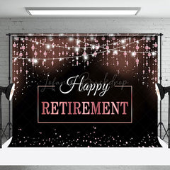 Lofaris Black Pink Light Pendant Happy Retirement Backdrop