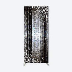 Lofaris Black Silver Dance Party Rectangular Arch Backdrop