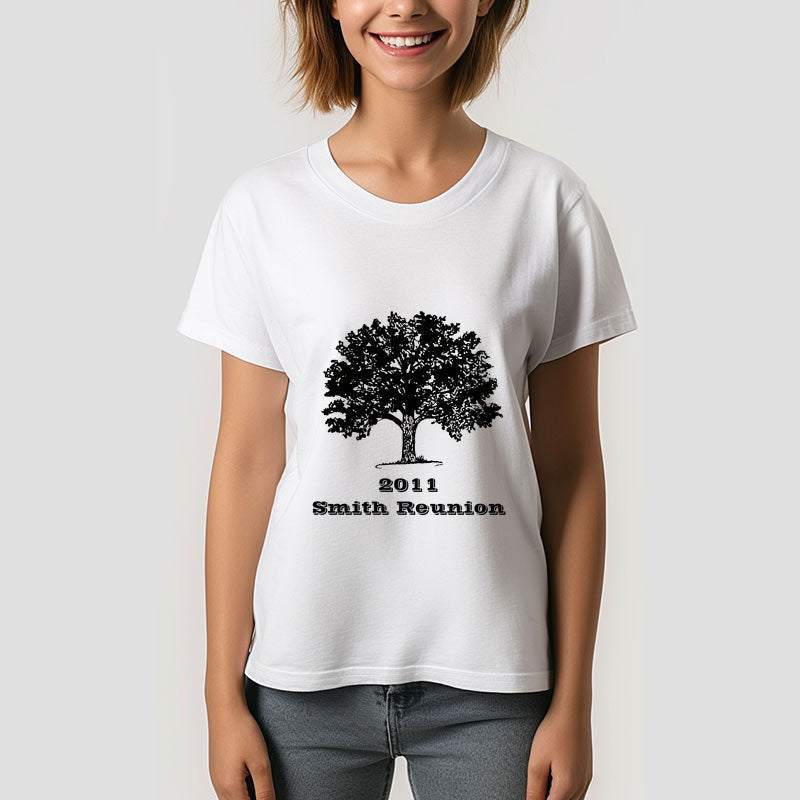 Lofaris Black Tree Family Reunion Shirt with Custom Logo