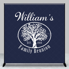 Lofaris Black White Tree 1984 Custom Family Reunion Backdrop