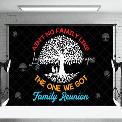 Lofaris Black White Tree Backdrop For Family Reunion Party