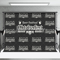 Lofaris Black White Wheat Oktoberfest Beer Festival Backdrop