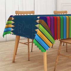 Lofaris Blackboard Colored Pencil Back To School Tablecloth