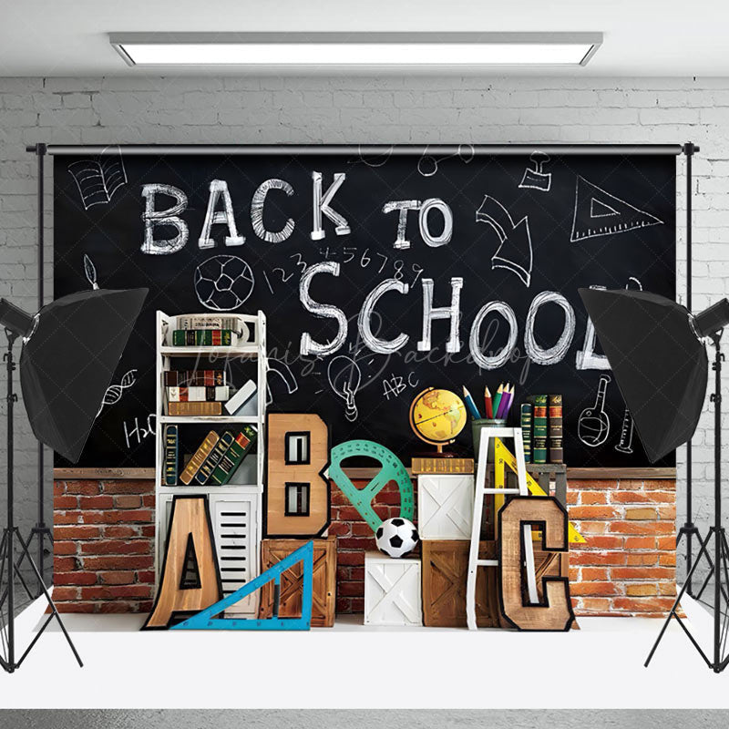 Lofaris Blackboard Math Back To School Cake Smash Backdrop