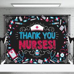 Lofaris Blackboard Medicine Cap National Nurses Day Backdrop