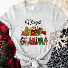 Lofaris Blessed Grandma Christmas Gift Customized T-Shirt