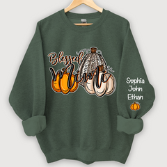 Lofaris Blessed Mimi Fall Pumpkin Patch Custom Sweatshirt